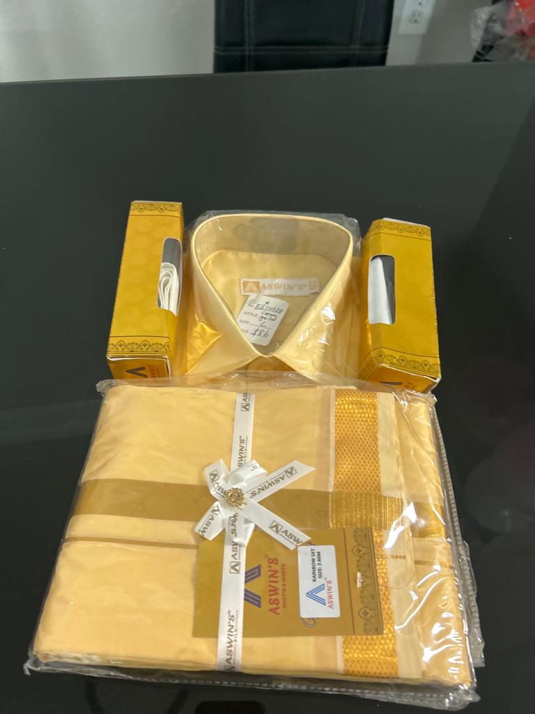 Pure Silk Shirt with Dhoti