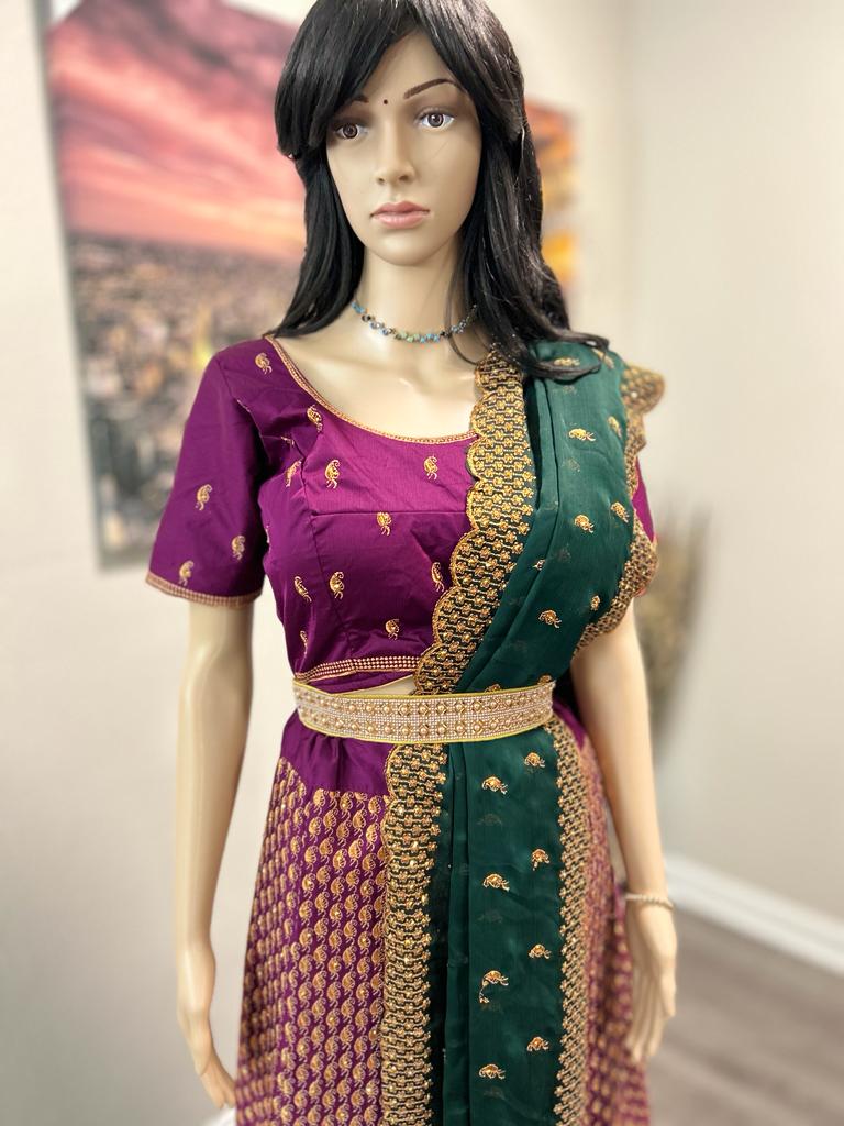 Bobby Couture - Copper Zari Lehenga